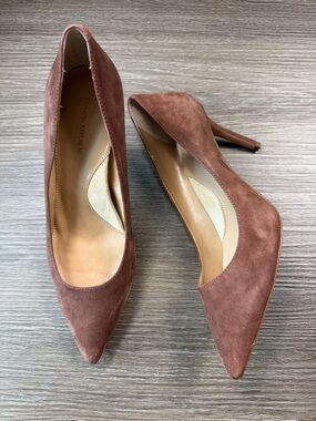 Banana Republic Brown Suede Madison Pointed-Toe Stiletto Pumps